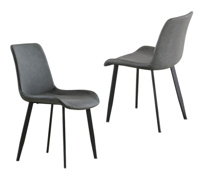PACK x2 - SILLA COMEDOR LIS CUIR GRIS