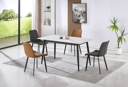 PACK x2 - SILLA COMEDOR LIS CUIR GRIS