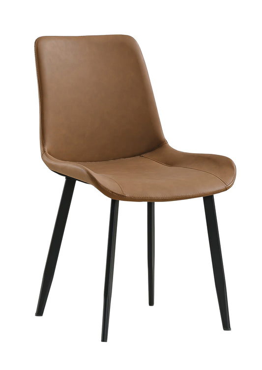 PACK x2 - SILLA COMEDOR LIS CUIR MARRON