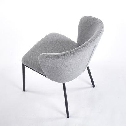 PACK x2 - SILLA COMEDOR MARGOT TEJIDO GRIS / NEGRO