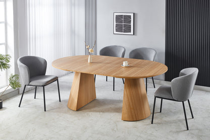 PACK x2 - SILLA COMEDOR MARGOT TEJIDO GRIS / NEGRO