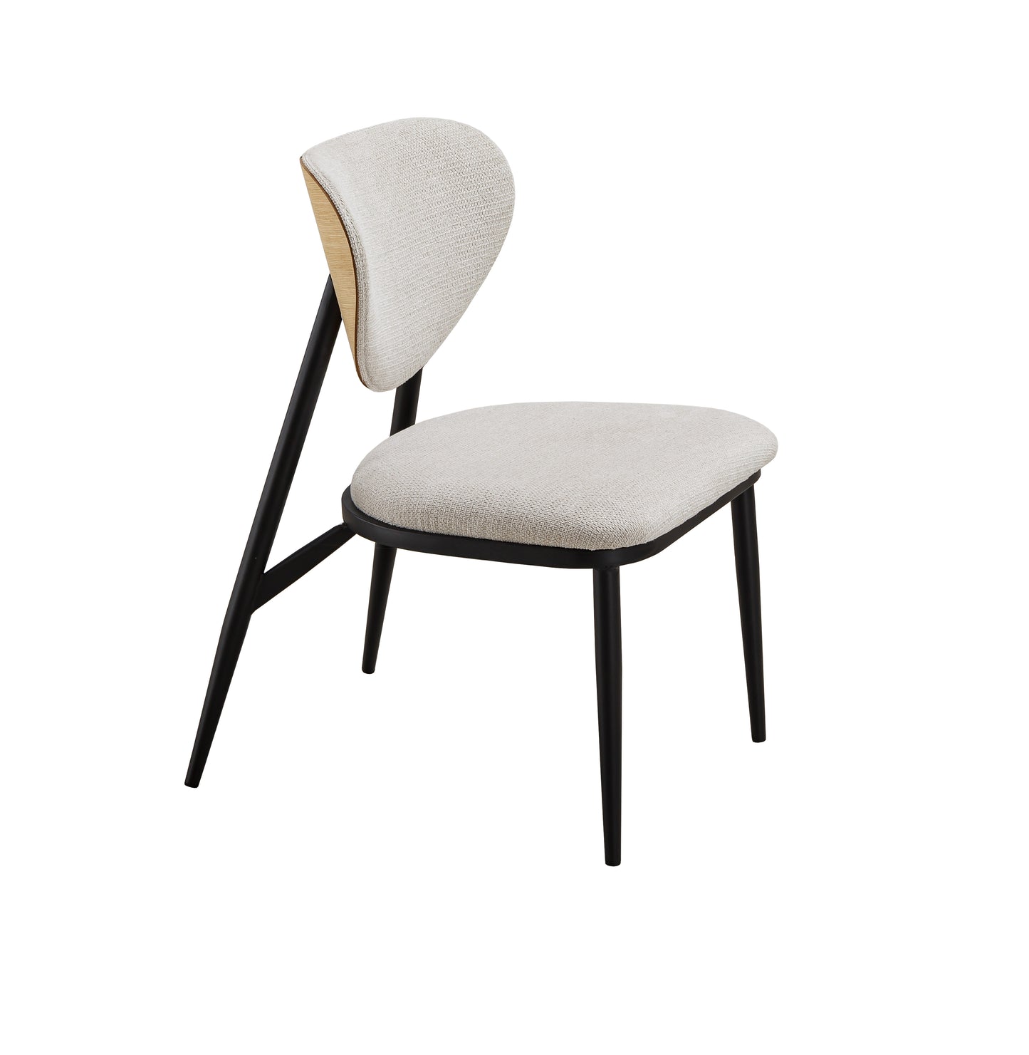 PACK x4 - SILLA COMEDOR MOON TEJIDO BEIGE