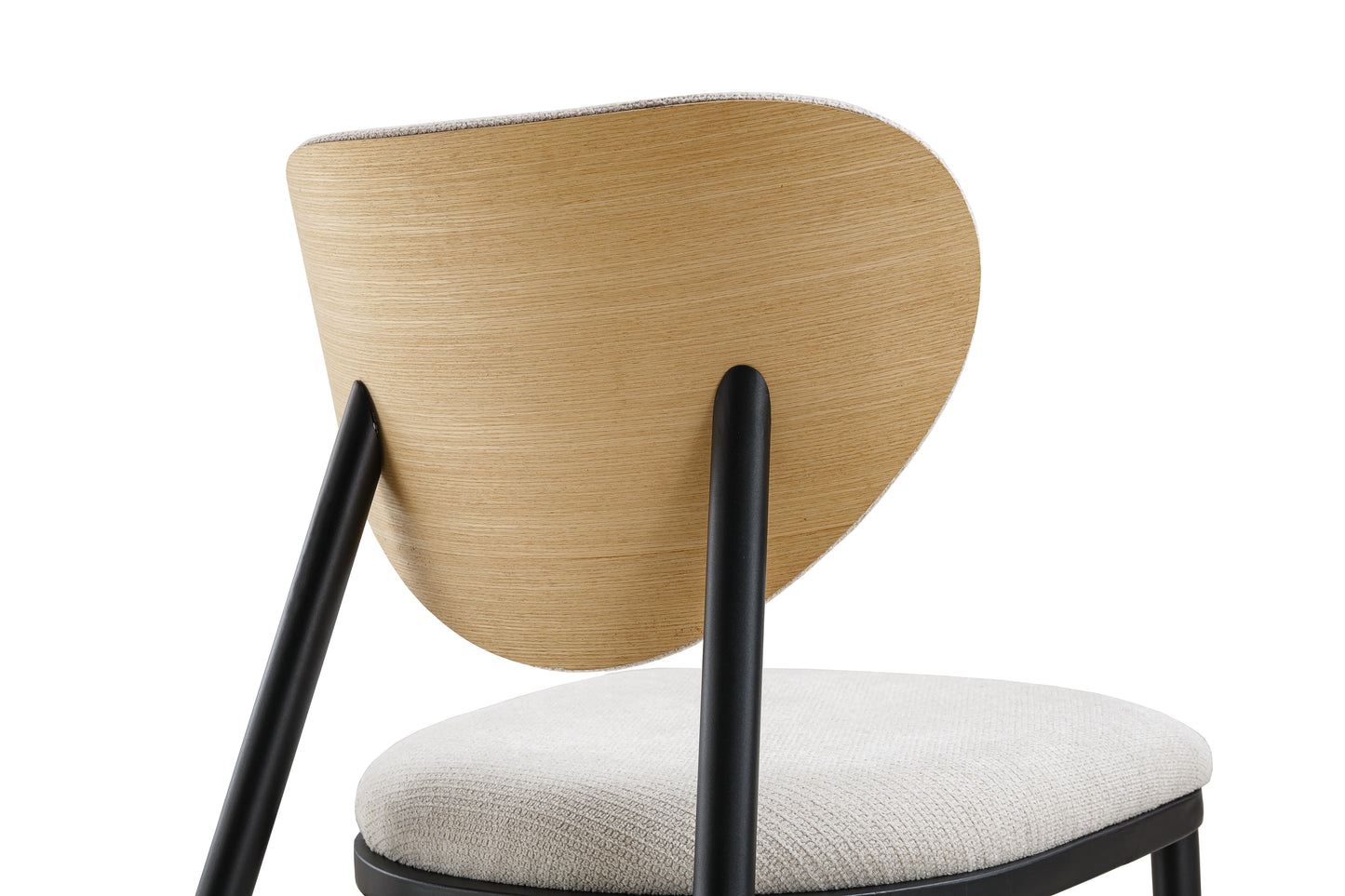 PACK x4 - SILLA COMEDOR MOON TEJIDO BEIGE