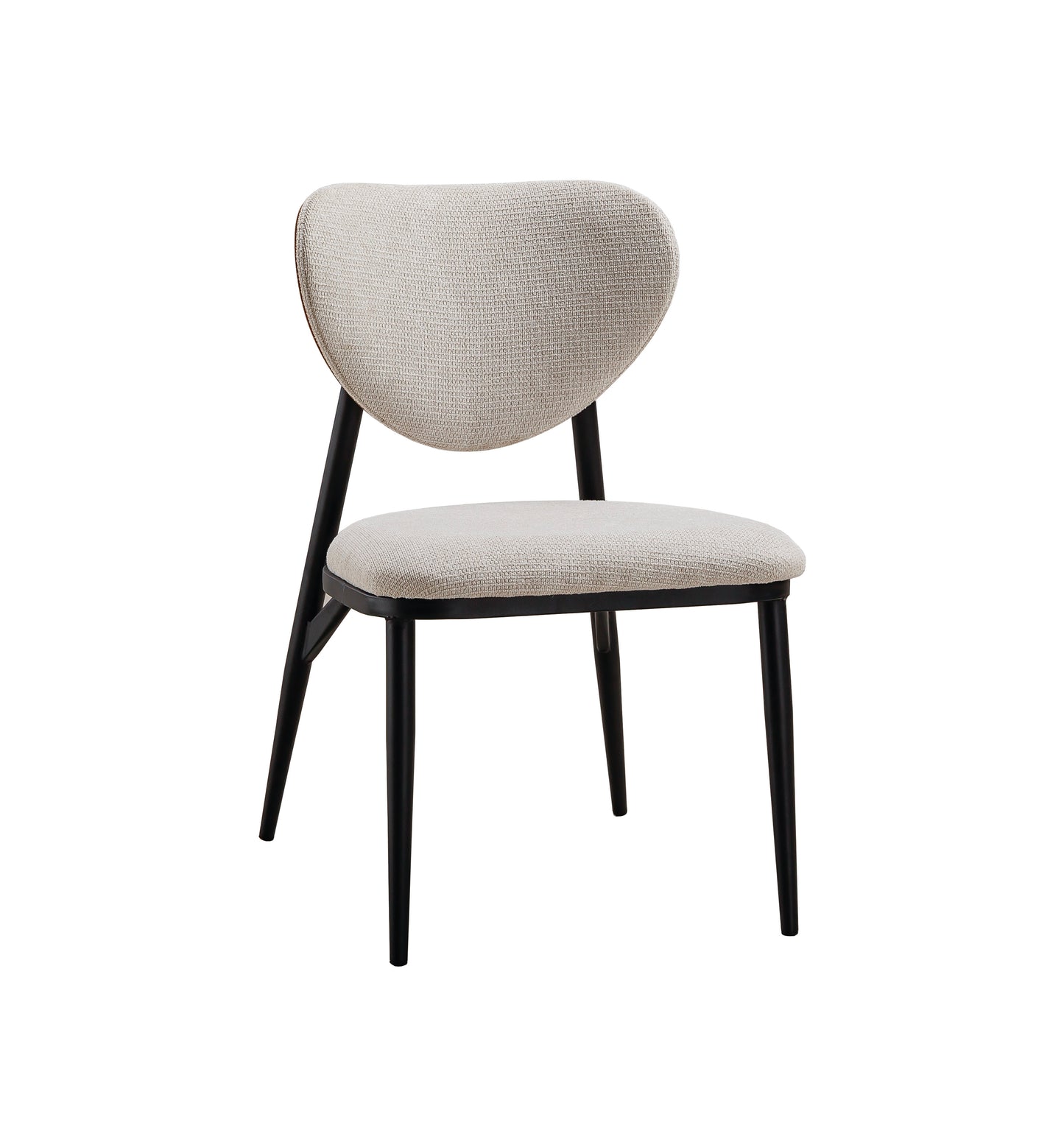 PACK x4 - SILLA COMEDOR MOON TEJIDO BEIGE