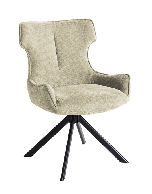 PACK x2 - SILLA COMEDOR ROBERT TEJIDO BEIGE