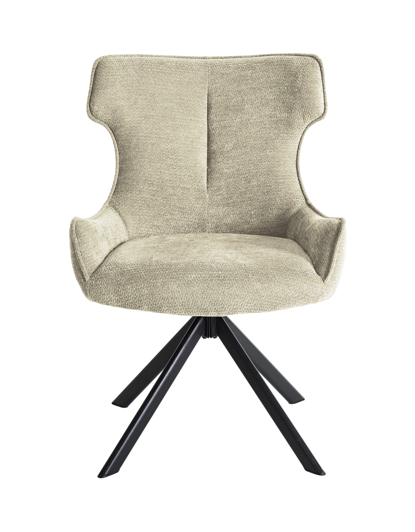 PACK x2 - SILLA COMEDOR ROBERT TEJIDO BEIGE