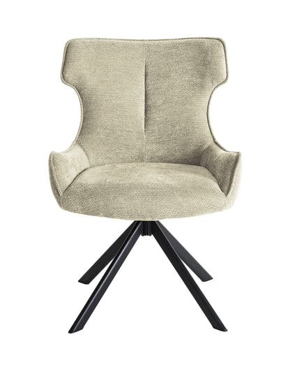 PACK x2 - SILLA COMEDOR ROBERT TEJIDO BEIGE
