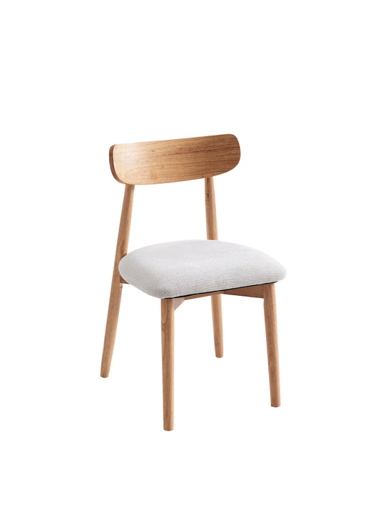 PACK x2 - SILLA COMEDOR SHIA BEIGE / NATURAL