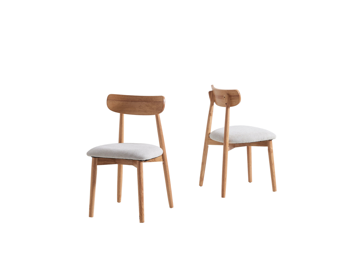 PACK x2 - SILLA COMEDOR SHIA BEIGE / NATURAL