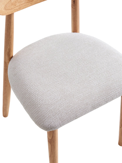 PACK x2 - SILLA COMEDOR SHIA BEIGE / NATURAL
