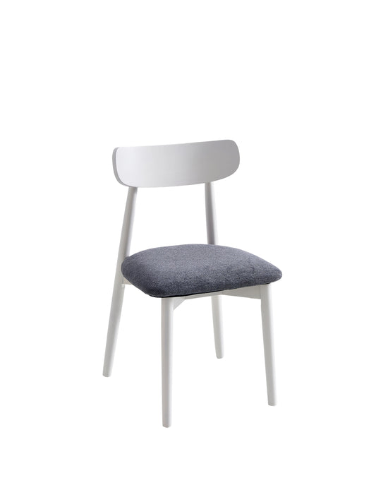 PACK x2 - SILLA COMEDOR SHIA GRIS / BLANCO