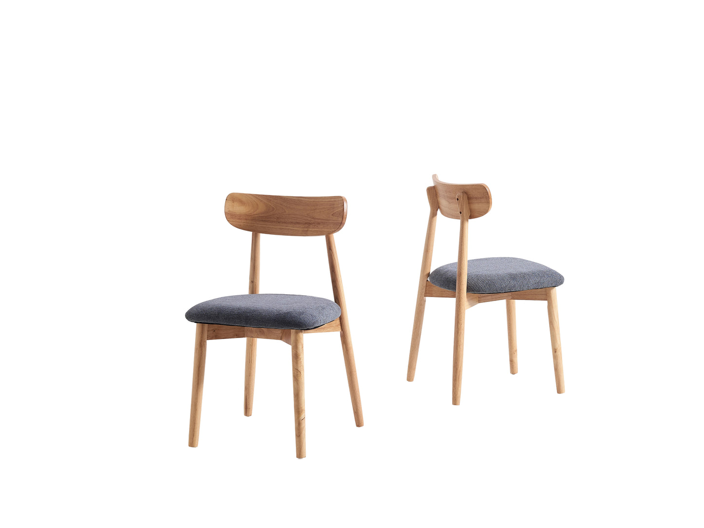 PACK x2 - SILLA COMEDOR SHIA GRIS / NATURE