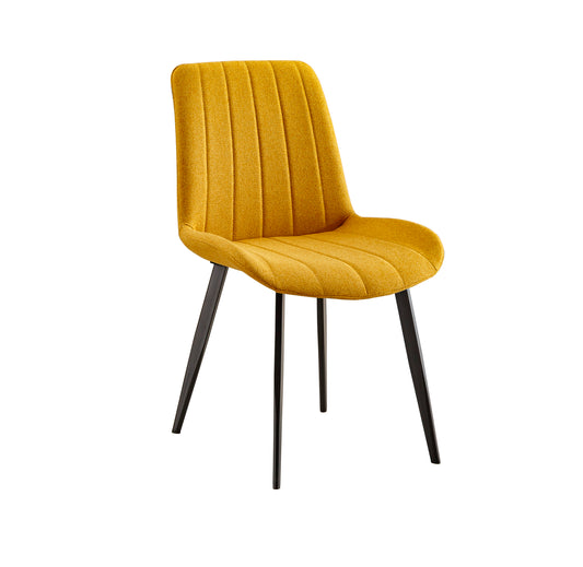 PACK x4 - SILLA COMEDOR SOPHIE TEJIDO MOSTAZA