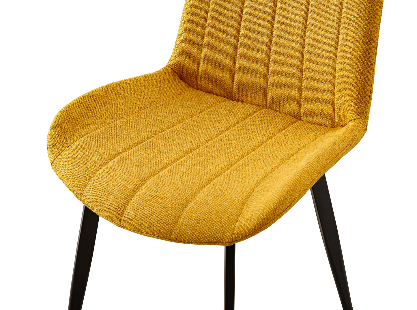 PACK x4 - SILLA COMEDOR SOPHIE TEJIDO MOSTAZA