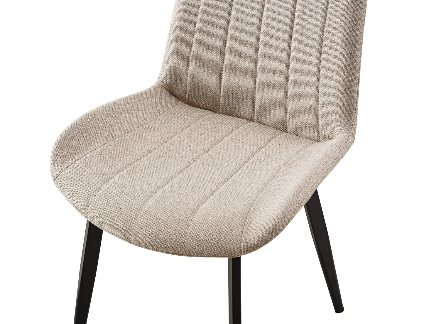 PACK x4 - SILLA COMEDOR SOPHIE TEJIDO BEIGE