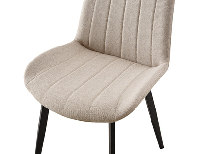PACK x4 - SILLA COMEDOR SOPHIE TEJIDO BEIGE