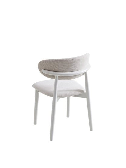 PACK x2 - SILLA COMEDOR VERA BEIGE / BLANCO