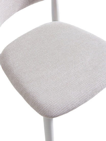 PACK x2 - SILLA COMEDOR VERA BEIGE / BLANCO