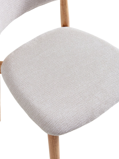 PACK x2 - SILLA COMEDOR VERA BEIGE / NATURE