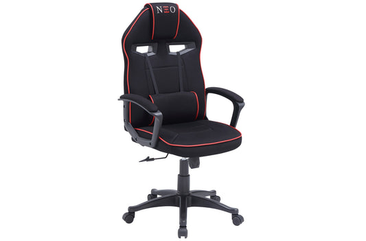 SILLON GIRATORIO RALLY REGULABLE EN ALTURA TEJIDO NEGRO