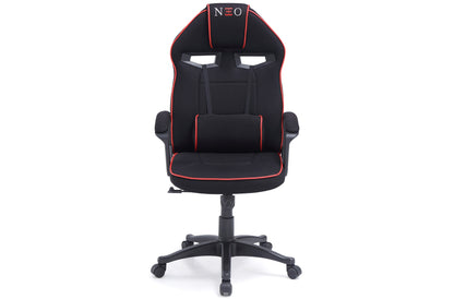 SILLON GIRATORIO RALLY REGULABLE EN ALTURA TEJIDO NEGRO